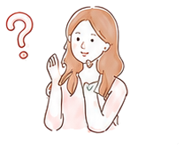 疑問を持つ女性
